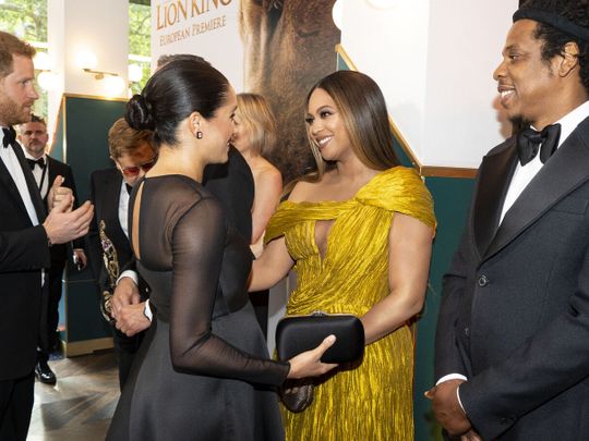 Le couple Sussex, Beyoncé et Jay-Z