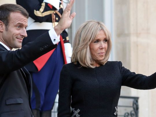Emmanuel et Brigitte Macron
